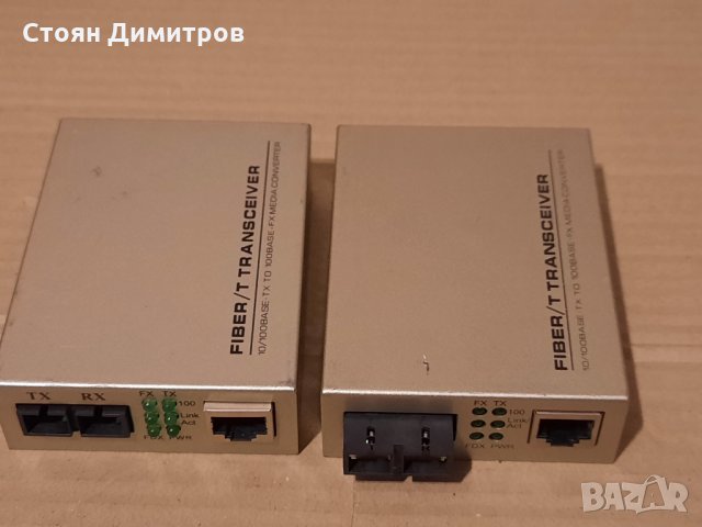Media converter fast ethernet оптичен конвертор , снимка 1