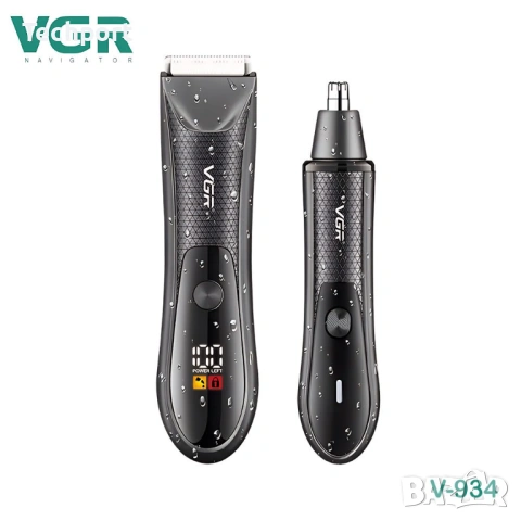 VGR V-934 – Професионален 2 в 1 тример за нос и тяло, снимка 2 - Тримери - 53589146