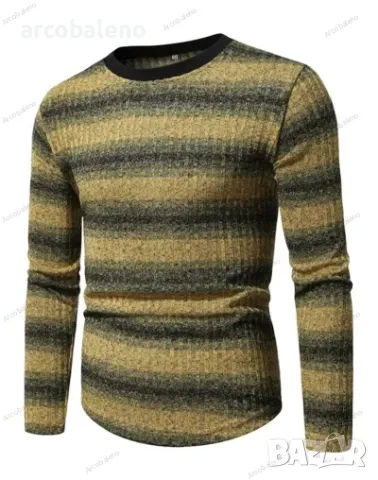 Мъжка блуза с кръгло деколте и дълъг ръкав, 4цвята , снимка 8 - Блузи - 48604944