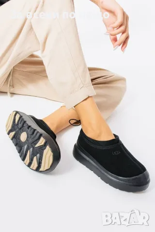 UGG Дамски Черни Обувки👟Чехли с Дебела Подметка и Протектор 37номер леко умалени Код E232