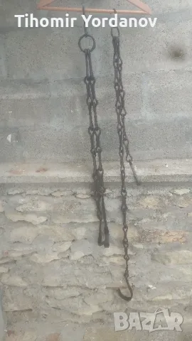 Верига за огнище -2 броя., снимка 7 - Антикварни и старинни предмети - 50276482