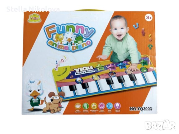 Детско Музикално и меко бебешко килимче със звуци, снимка 1 - Музикални играчки - 42567810