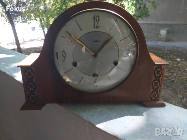 Стар антикварен красив каминен часовник Smiths