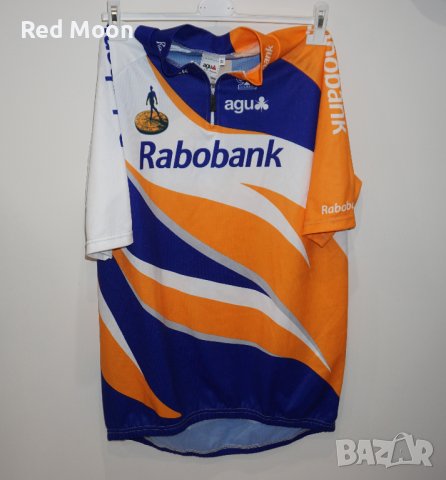 Мъжка колоездачна тениска Jersey Agu Bike Gear Rabobank Размер XL Made In Italy, снимка 1 - Спортна екипировка - 41889980