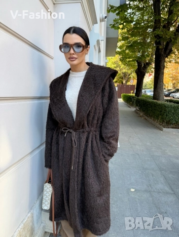 Палто дълго с връзки , снимка 4 - Палта, манта - 52956112