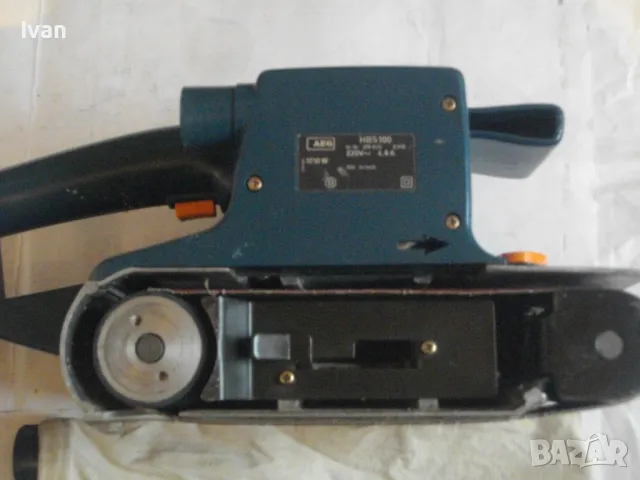 1010 ВАТА AEG НЕМСКИ ГОЛЯМ ПРОФЕСИОНАЛЕН ЛЕНТОВ ШЛАЙФ ПОЧТИ НОВ ОТЛИЧНО РАБОТНО СЪСТОЯНИЕ 350м/мин , снимка 12 - Други инструменти - 48092544