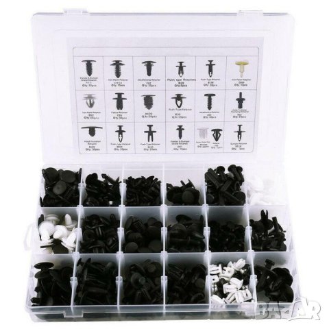 Комплект щипки за кори тапицерия за автомобил 435 броя, снимка 3 - Аксесоари и консумативи - 41018086