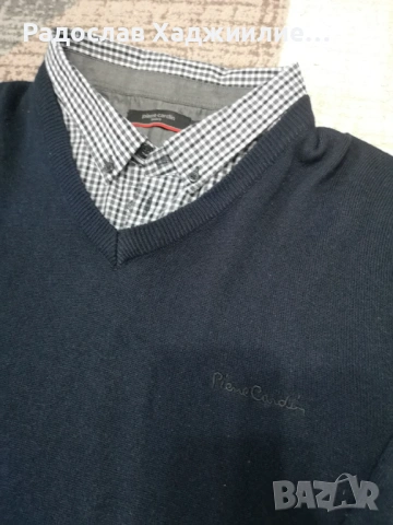 Pierre Cardin 2 блузи с яки XL, снимка 2 - Блузи - 53759264