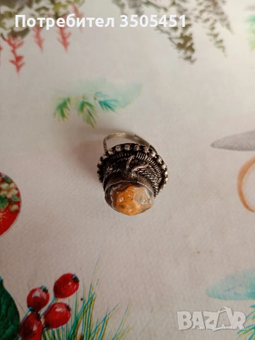 сребърен пръстен , снимка 3 - Антикварни и старинни предмети - 53242623