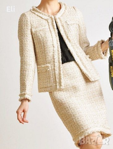 Сако от букле в бяло, снимка 3 - Сака - 14240898