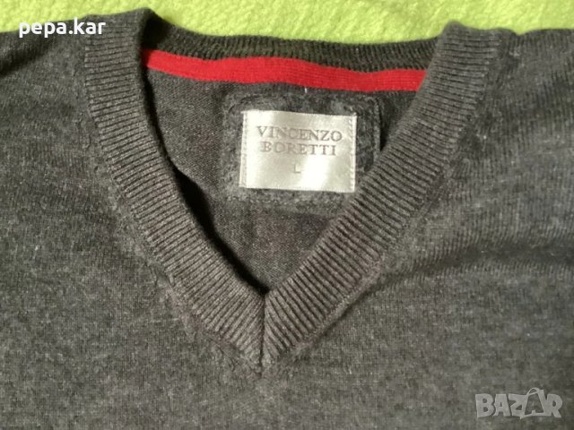 Мъжки пуловер Vincenzo Boretti L, снимка 4 - Пуловери - 49333736