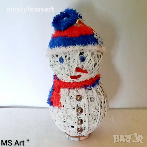 Коледни сувенири! Снежен човек! Ръчна изработка!, снимка 8 - Декорация за дома - 34391567