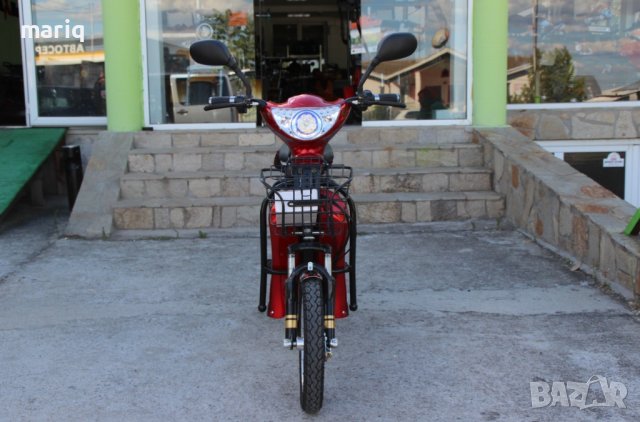 Електрически скутер-велосипед MaxMotors EBZ16 600W - RED, снимка 8 - Мотоциклети и мототехника - 41827547