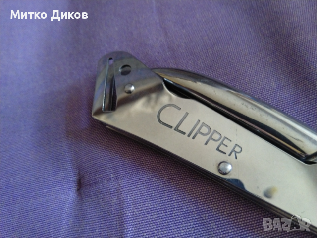 Нож назъбен за лява ръка нов Clipper fully tempered made in italy 120х75мм, снимка 5 - Ножове - 36245660