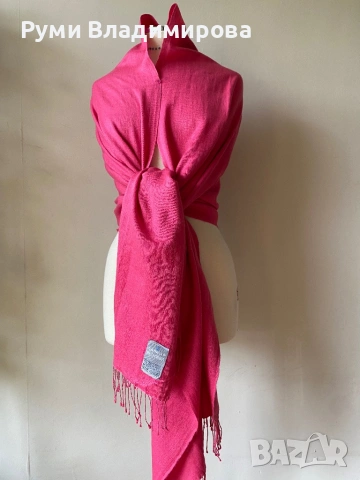 Цикламено розов/ цвят фукция шал/ различни видове, снимка 10 - Шалове - 40885222