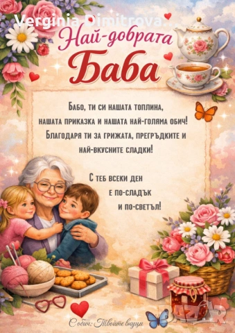 Семейни постери, за мама, за баба, дядо и тати