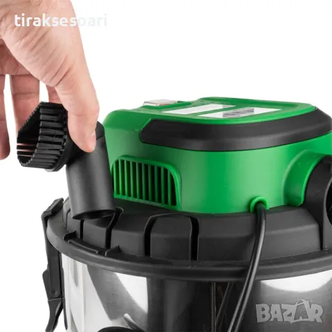 Немска Прахосмукачка за сухо и мокро почистване 20л ROCKFORCE 1200w , снимка 6 - Аксесоари и консумативи - 47875737