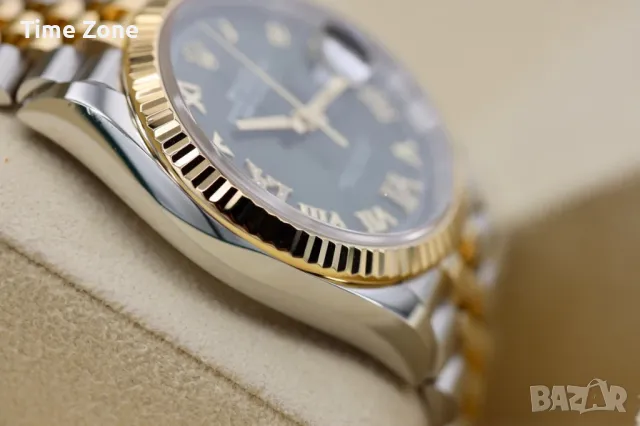 Rolex Datejust 36mm Two-Tone Yellow Gold Green Dial Diamond Automatic Дамски Различни Варианти, снимка 5 - Дамски - 48183096