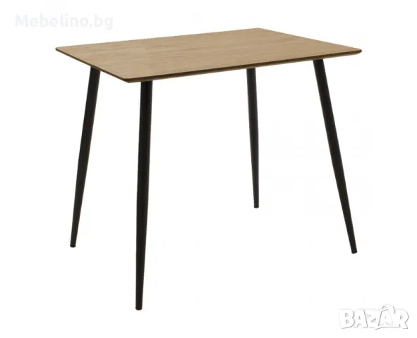 Маса Куба 70х70 - цвят сонома-черен, снимка 1