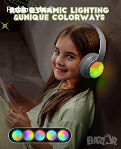Нови Детски Безжични Сгъваеми Bluetooth 5.3 слушалки с микрофон, снимка 3 - Bluetooth слушалки - 41758116