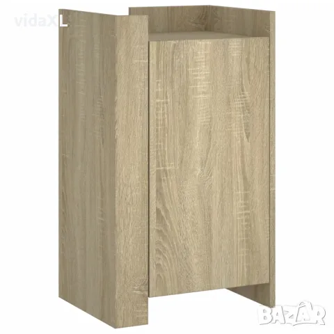 vidaXL Сайдборд, дъб сонома, 45x35x75 см, инженерно дърво