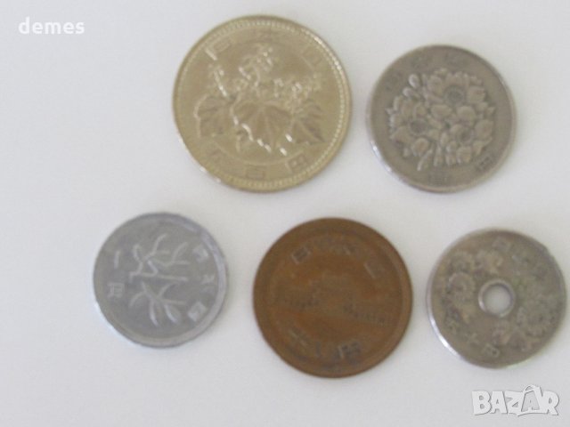Япония - сет 1, 10, 50, 100, 500 йени - 5 монети, 608 m, снимка 10 - Нумизматика и бонистика - 19118379