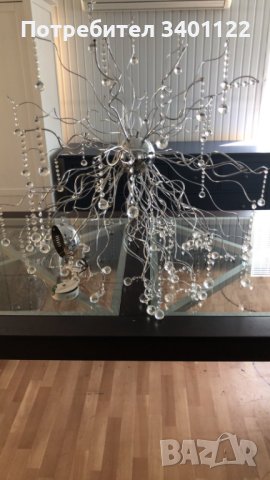 Полилей с кристали, снимка 1