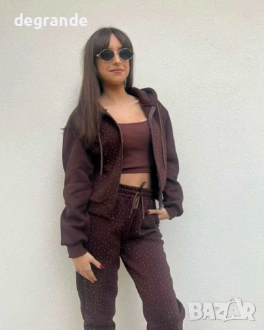 Ватиран дамски екип с Камъчета  С М Л размер  , снимка 5 - Спортни екипи - 52573814