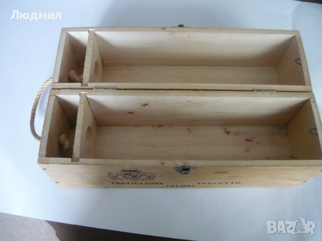 Дървена опаковка от две бутилки вино “Terre del Barolo”., снимка 4 - Други - 36329127