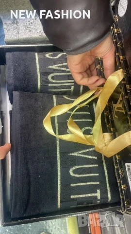 Памучни Хавлии -2бр с Кутия ✨ YVES SAINT LAURENT ✨ Calvin Klein ✨, снимка 8 - Хавлиени кърпи - 50944427