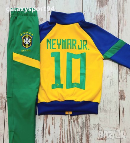 Бразилия Екип Неймар с анцуг и къс ръкав  калци Бразилия 2024г, снимка 4 - Футбол - 44367692