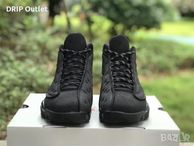 !НОВИ! Air Jordan 13 Retro | Black Cat | + КУТИЯ, снимка 4 - Маратонки - 55750291