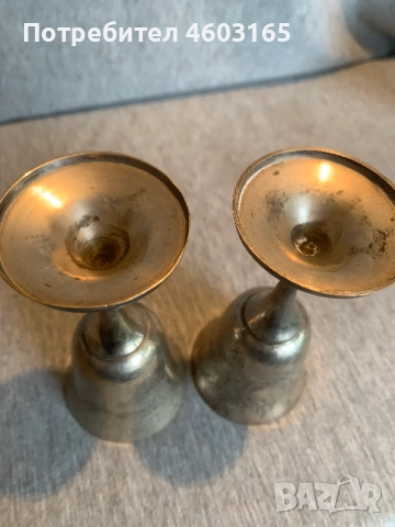 Месингови чаши гравирани, снимка 5 - Антикварни и старинни предмети - 52868255