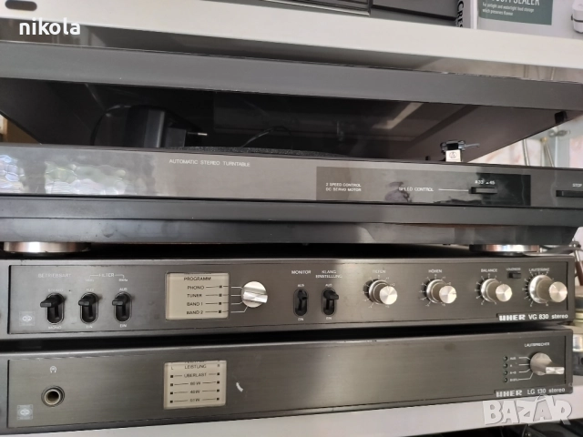 Перфектен сет UHER:Предусилвател стъпало и грамофон-430лв, снимка 8 - Аудиосистеми - 52118049