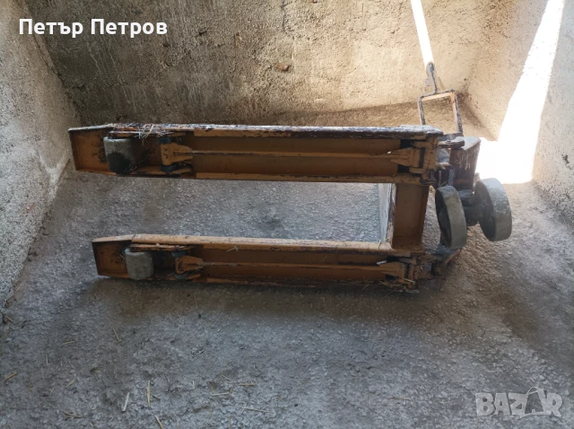 Ретро палетна количка , снимка 3 - Друго търговско оборудване - 50547052