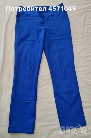 Дамски панталон в синьо , снимка 2 - Панталони - 51480456