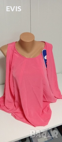 Продава се нова елегантна дамска блуза в нежно розово 🌸 , снимка 3 - Потници - 51880771