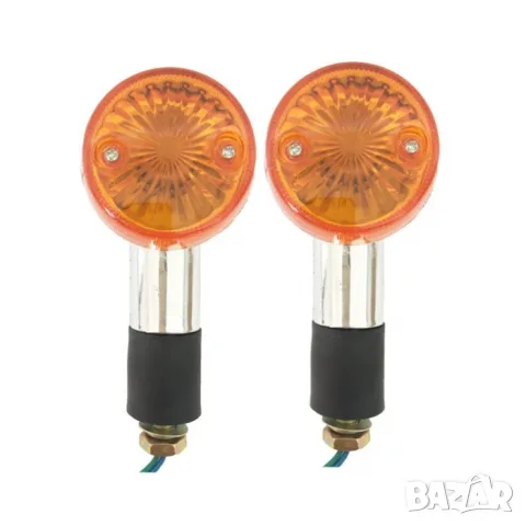 Оранжев 12V мигач за мотор 13 x 5.5 cm 1 брой, снимка 4 - Аксесоари и консумативи - 55865973