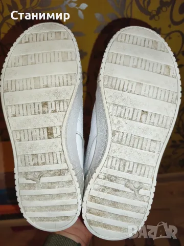 Бели кожени маратонки Puma, снимка 5 - Детски маратонки - 56055752