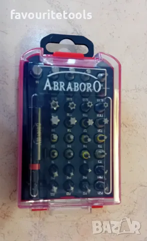 Комплект битове с цветно кодиране Abraboro 34 части, снимка 2 - Куфари с инструменти - 50404682