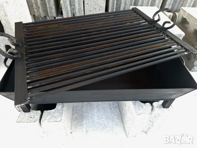 Барбекю Скара Дървени въглища Кънпинг Пещ Вграждане Професионална Ръчна изработка , снимка 4 - Барбекюта - 50106423