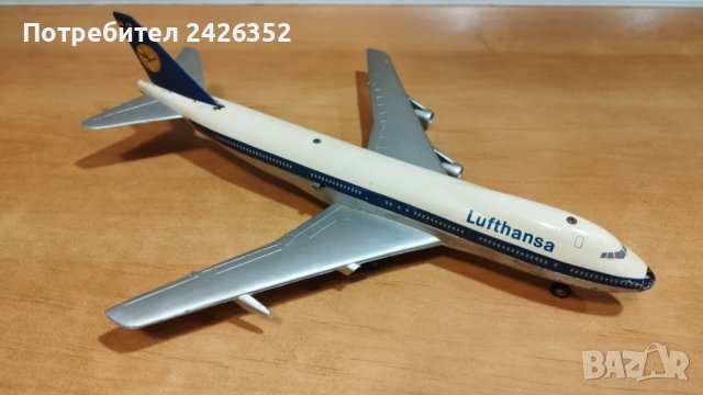 Стар метален самолет BOEING 747, SCHUCO, Made in Germany