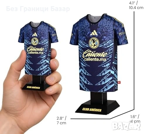 Нова Club America 2025/26 Away мини метална фланелка колекционерска, снимка 5 - Колекции - 53739481