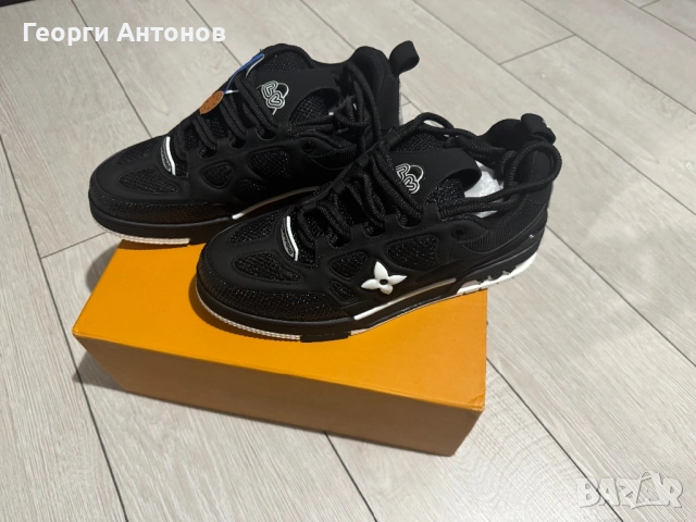 Louis Vuitton Trainers Luxury Black, снимка 3 - Кецове - 53049927