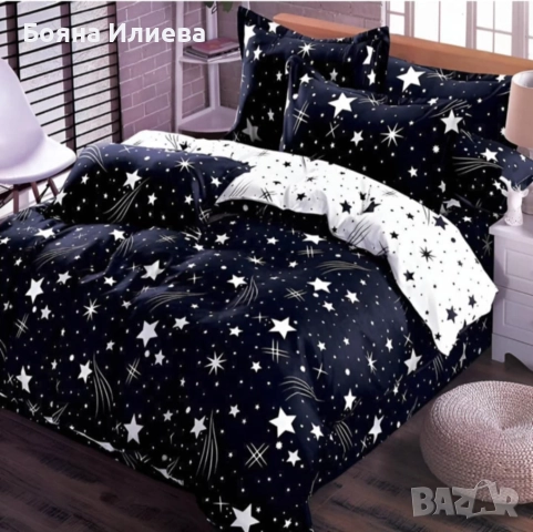 Луксозни двулицеви спални комплекти 6 части , снимка 4 - Спално бельо - 51566899