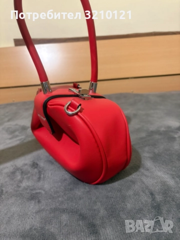 Червена дамска официална чанта , снимка 2 - Чанти - 52368299