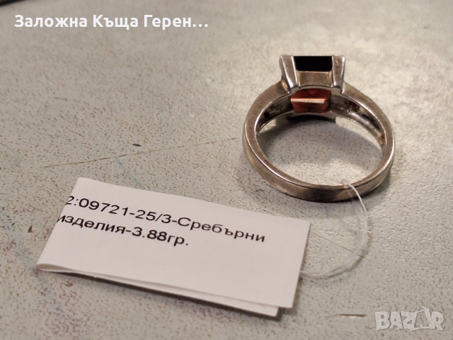 Сребърен пръстен 3.88гр, снимка 4 - Пръстени - 52909983