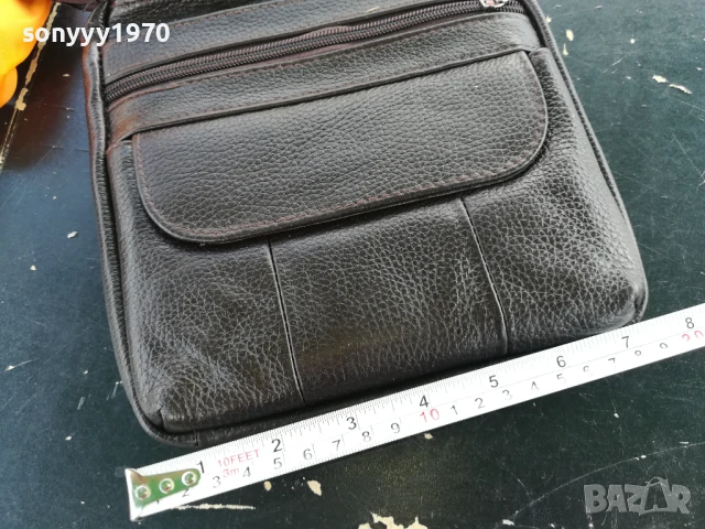 МЪЖКА КАФЯВА ЧАНТА С ЦИПОВЕ 1907251928, снимка 10 - Чанти - 51075717