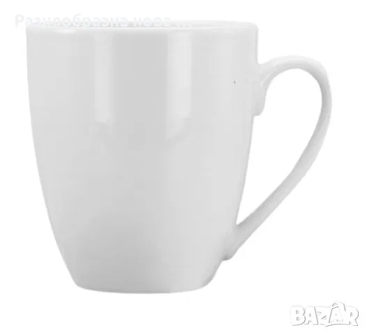 Комплект от 2 порцеланови чаши - Изчистено бяло или лимон върху бяло, снимка 2 - Чаши - 49062438