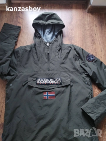 napapijri rainforest pocket 2 half-zip winter jacket - страхотно мъжко яке КАТО НОВО ХЛ, снимка 7 - Якета - 53622780